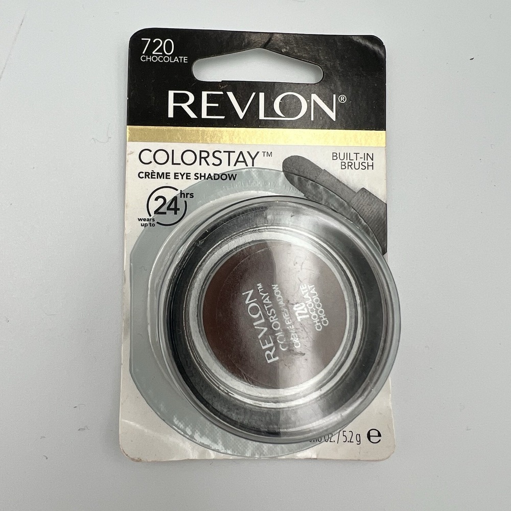NEW! Revlon Colorstay Creme Eye Shadow 24 Hr 720 Chocolate Brown Built-In Brush